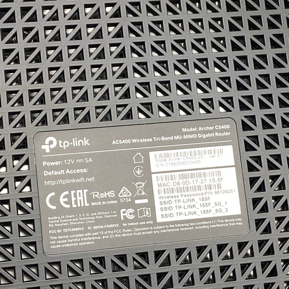 TP-Link Archer C5400 v2 AC5400 Tri Band WiFi MU-MIMO WIRELESS Gaming Router Only - Picture 11 of 13